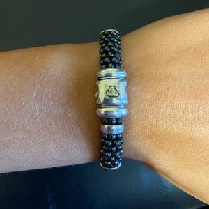 Black Lagos Caviar Bracelet